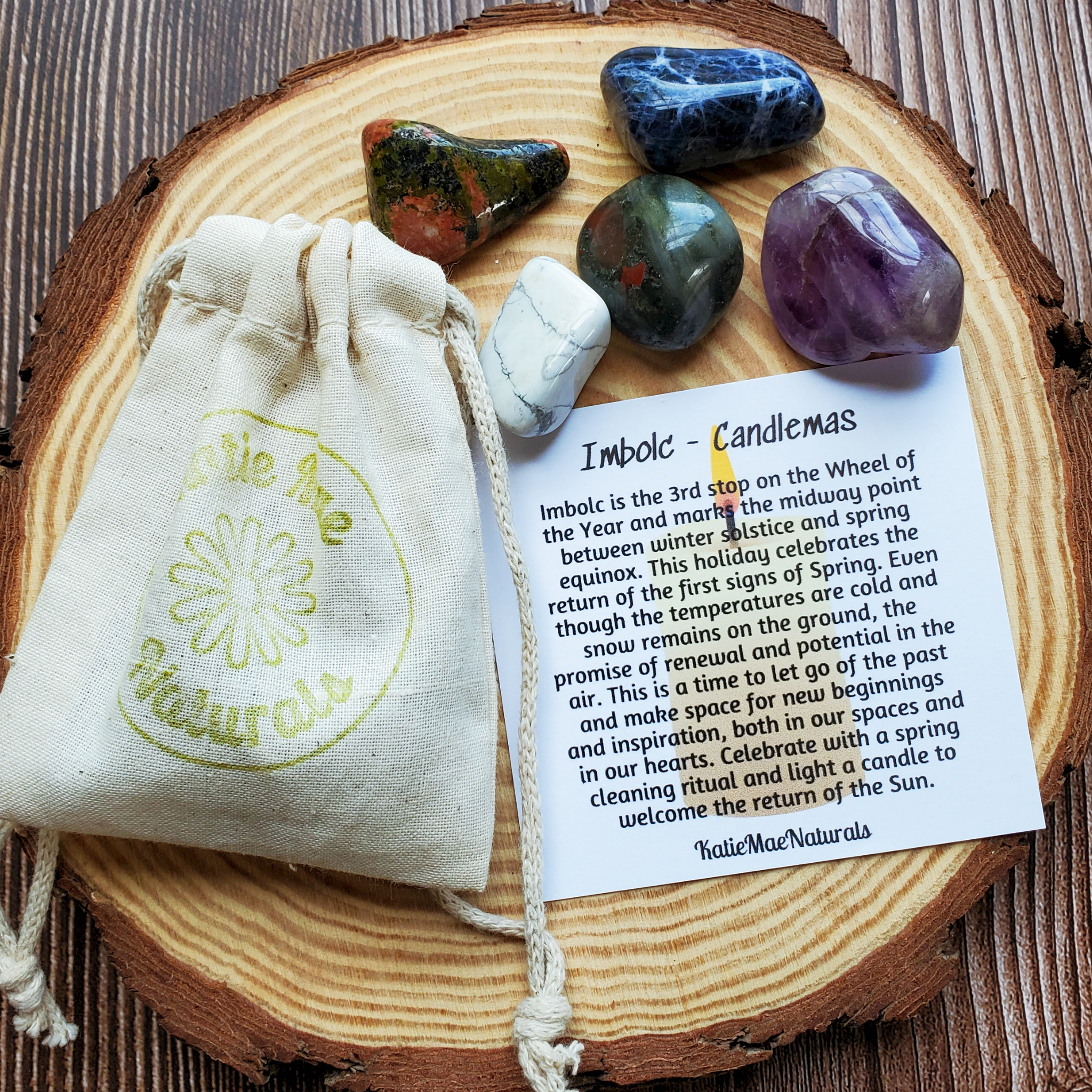 Imbolc Gemstone Set – Renewal Crystal Collection for Clarity, Inspiration & New Beginnings
