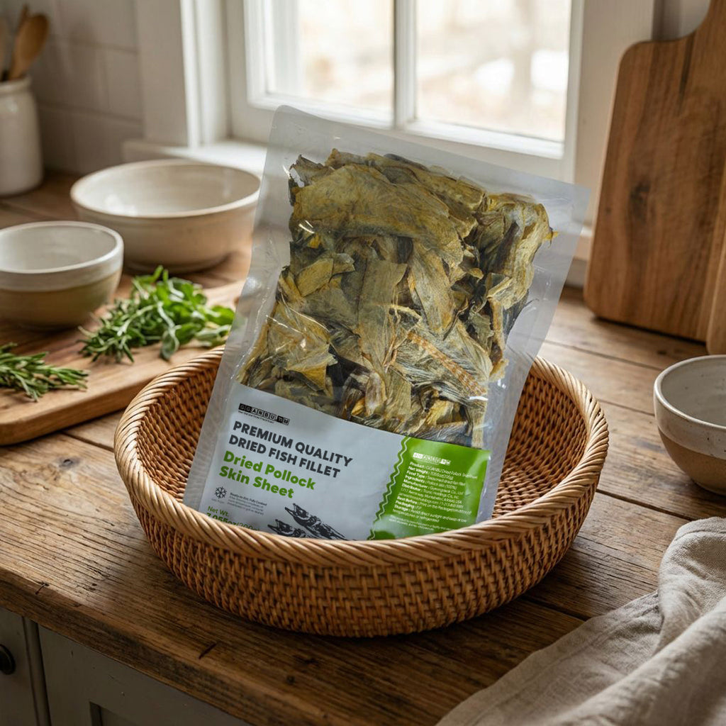 Premium Dried Pollock Skin Sheets (200g, 7.05 oz)