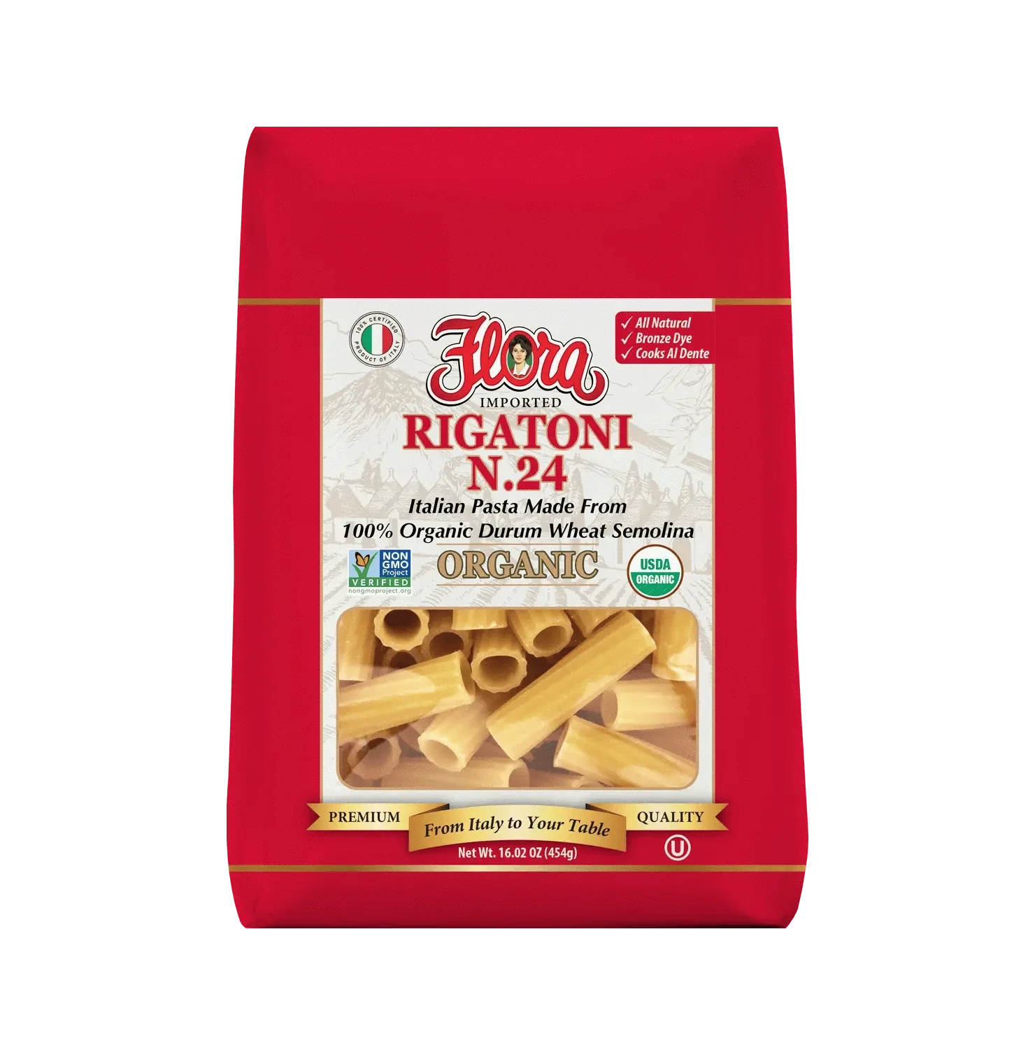 Rigatoni Pasta No. 24 - Organic - 16.02 oz