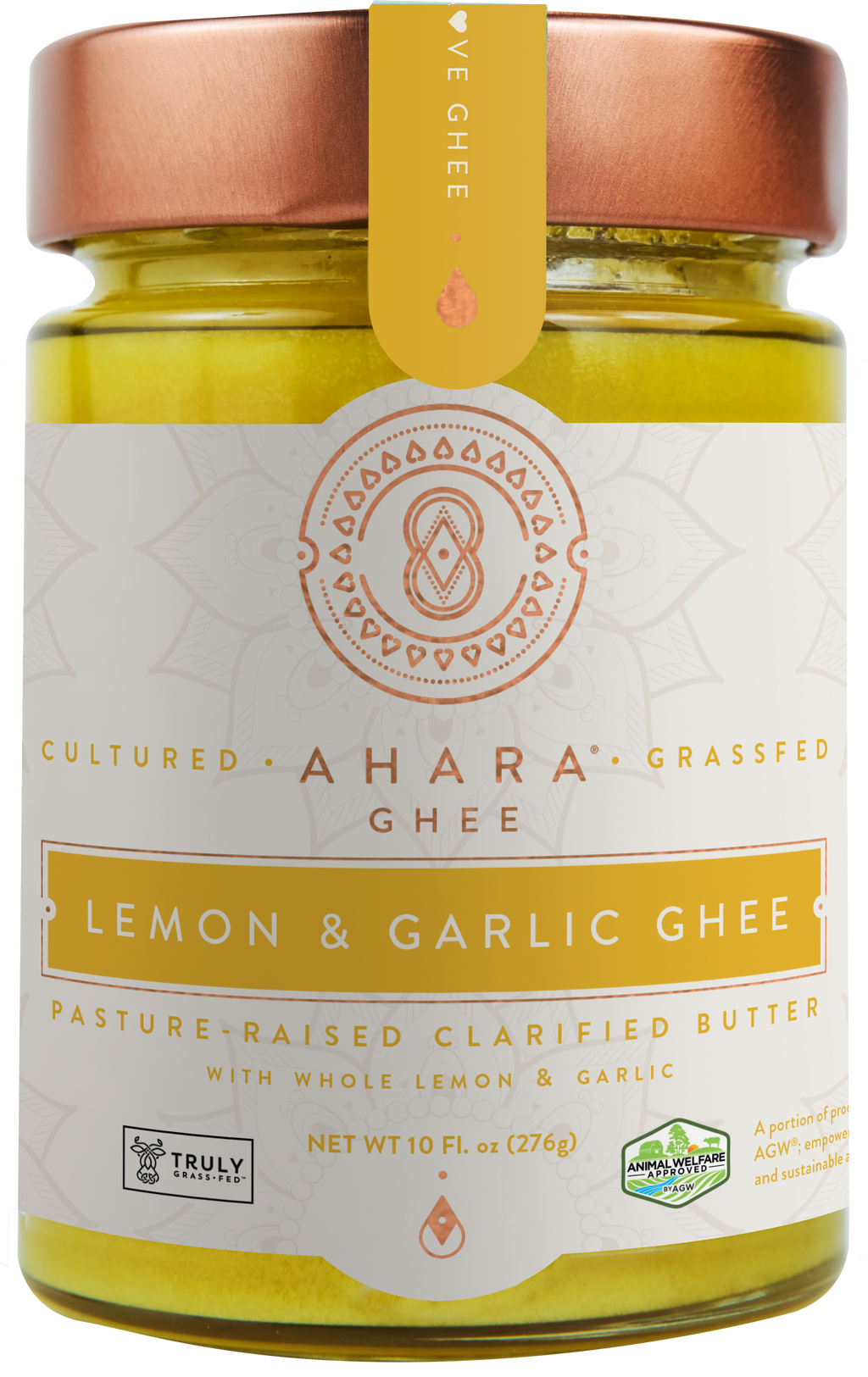 Grass-Fed Lemon & Garlic Ghee | Ahara Rasa