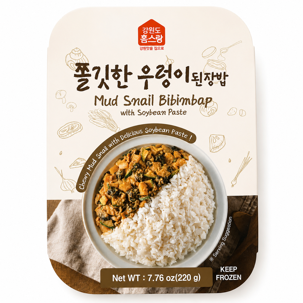 [Homesrang] Savory Freshwater Snail & Soybean Paste Rice (220g, 7.76oz)