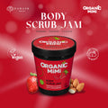 Organic Mimi, Body Scrub Jam Almond & Strawberry, 250 g