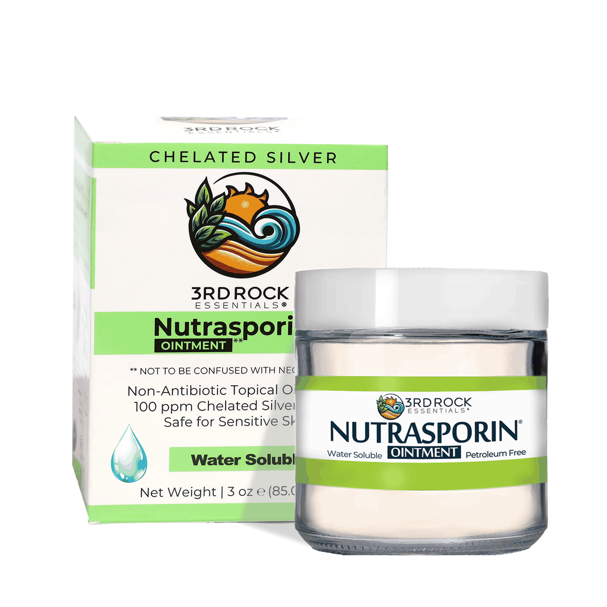 Nutrasporin® All Natural First Aid Ointment - Silver Gel 3 oz Jar