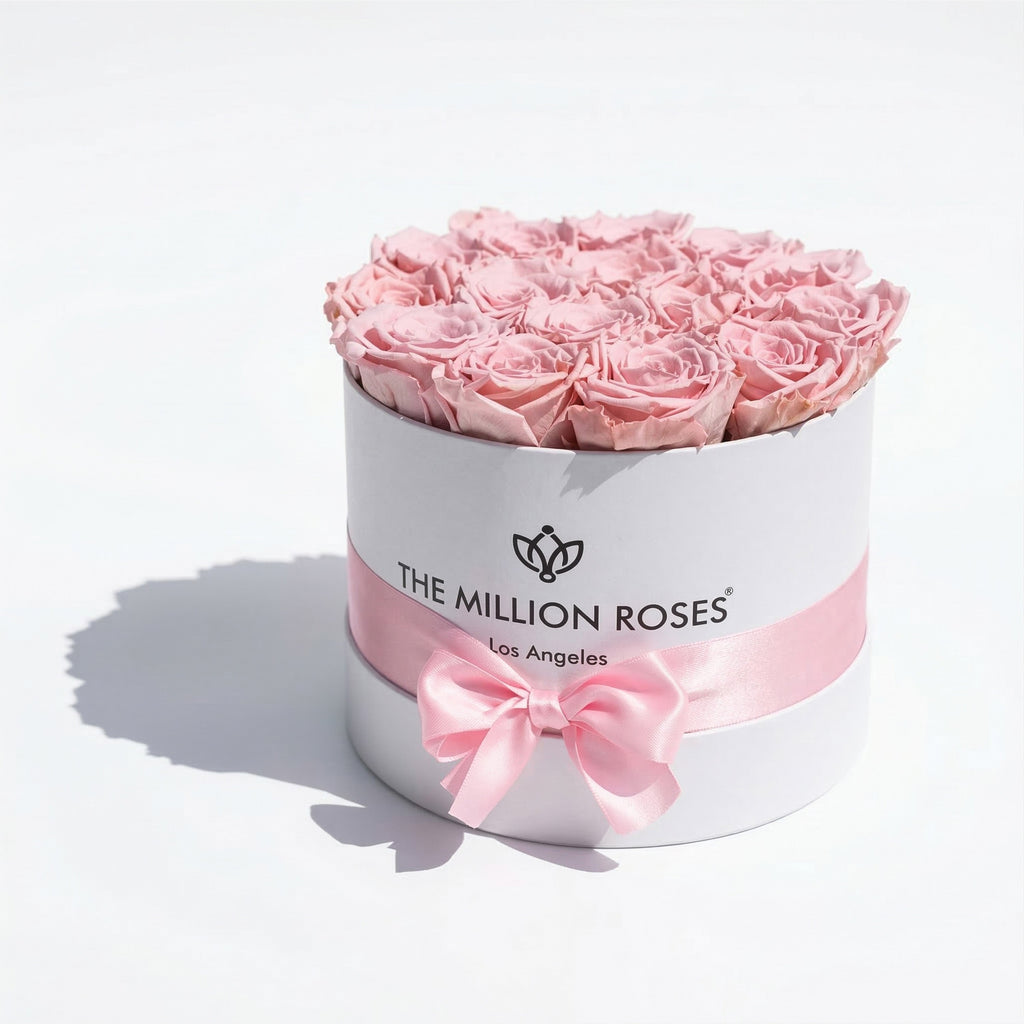 Classic White Box | Light Pink Roses