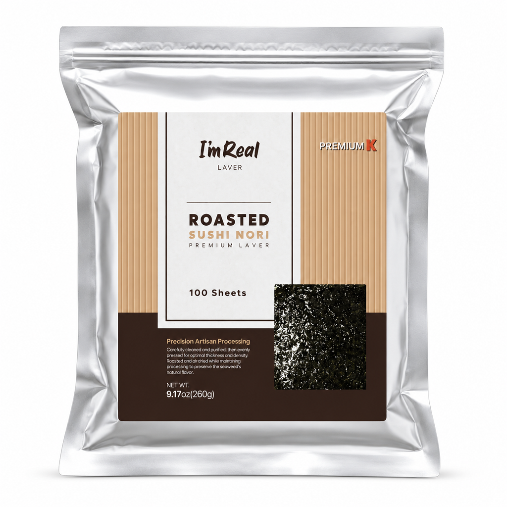 [I'm Real] Sushi Nori Full-Cut (100 Sheets, 260g, 9.12oz)