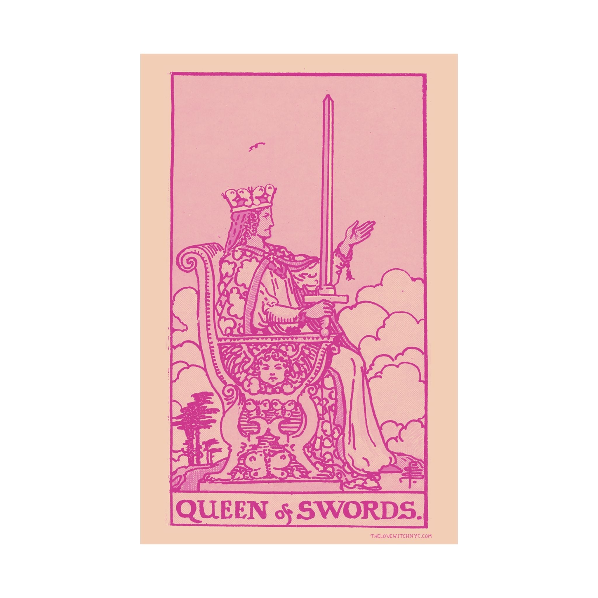 Queen of Swords Tarot Card Poster by The Love Witch