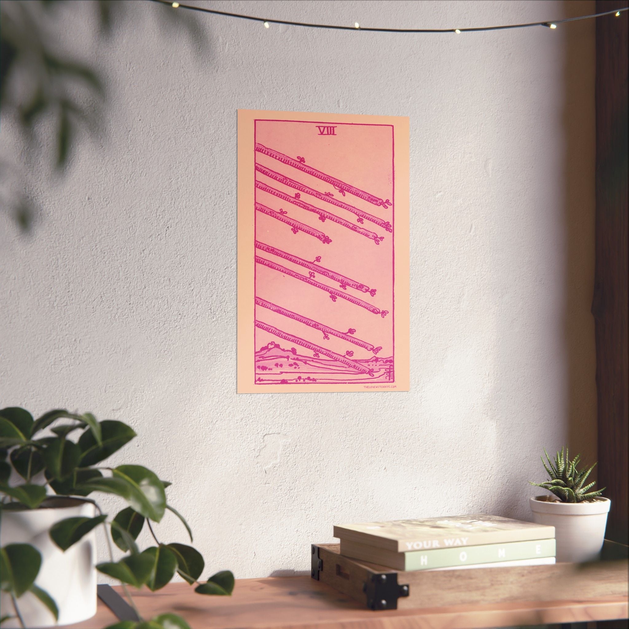 Eight of Wands Tarot Card Poster by The Love Witch