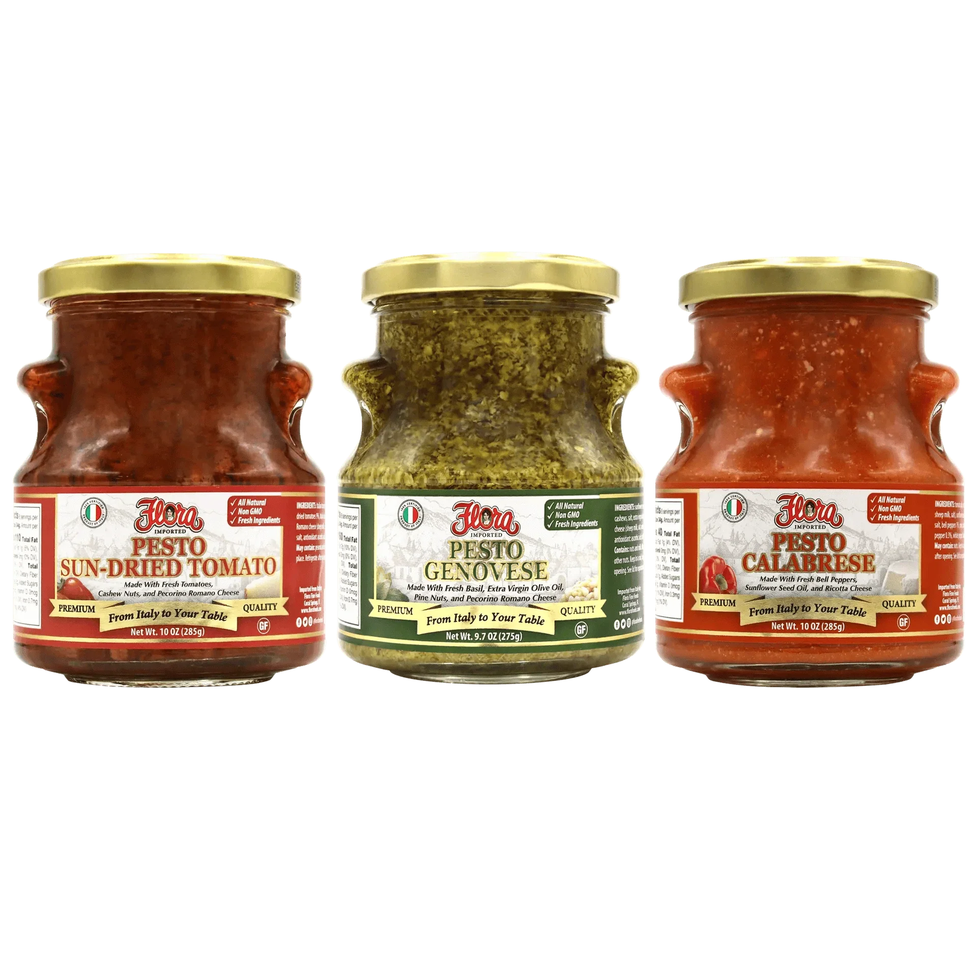 Pesto Sample Pack - 3 x 10 oz