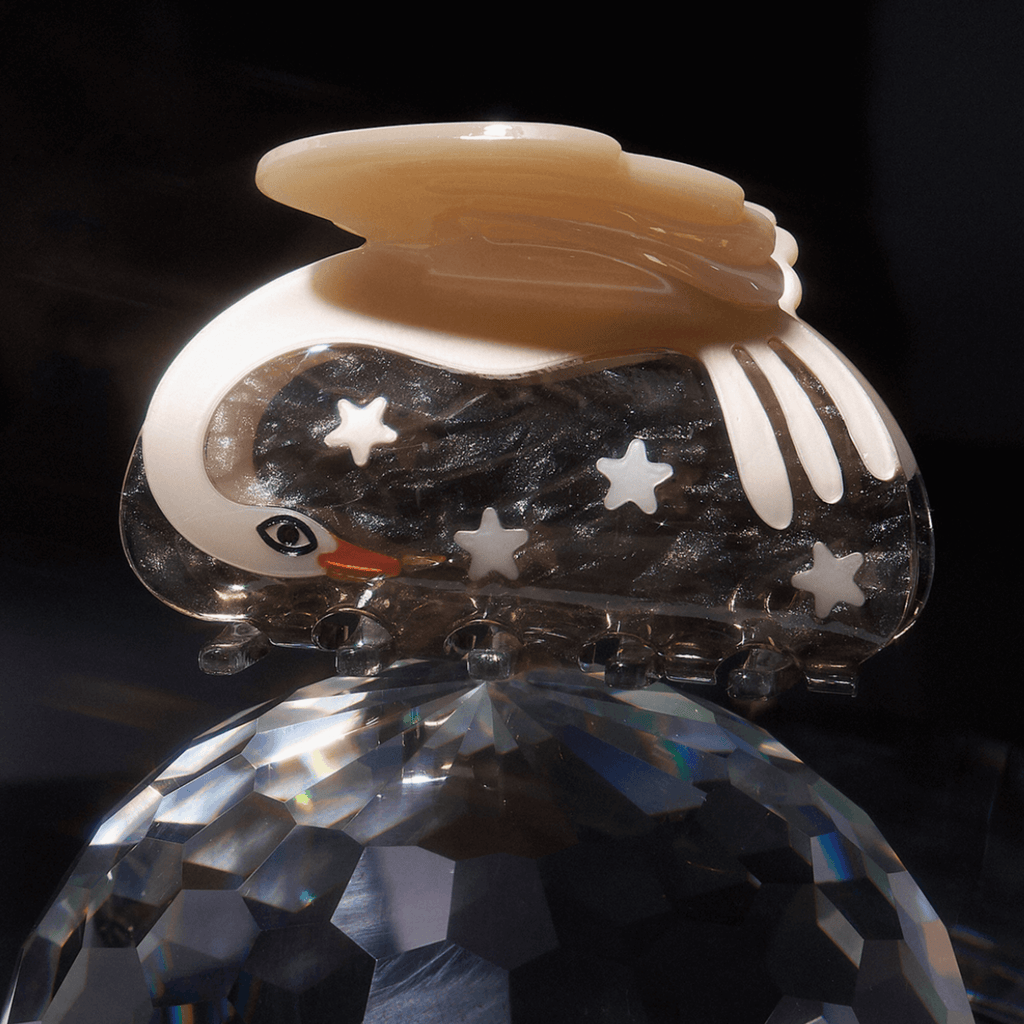 CYGNUS SWAN + STARS HAIR CLAW- WINONA IRENE