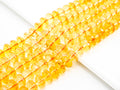 Quality Natural Citrine Beads, Rondelle Faceted Yellow Gemstone Beads, SKU#V10c