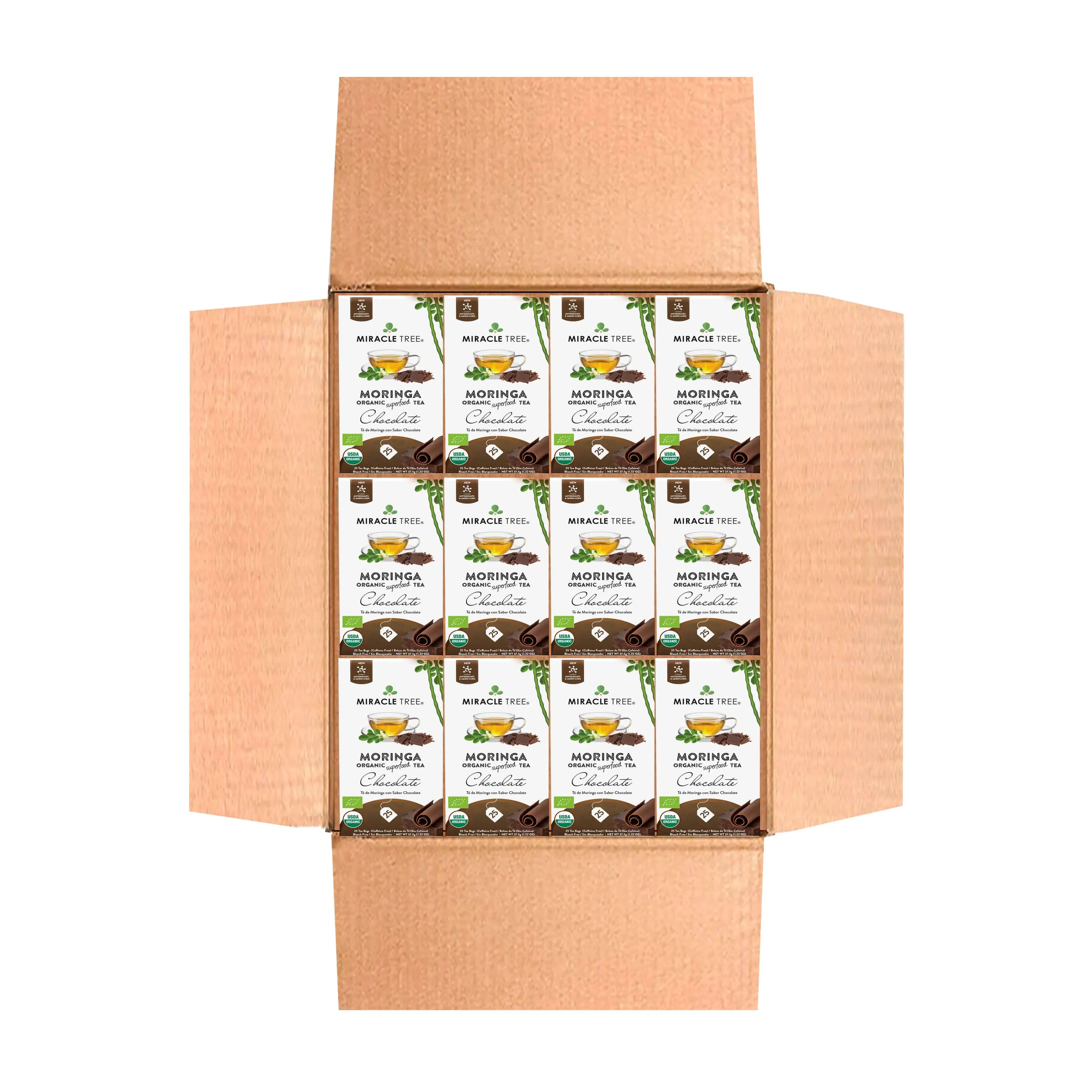 Organic Moringa Tea - Chocolate - Caffeine-Free Herbal Tea