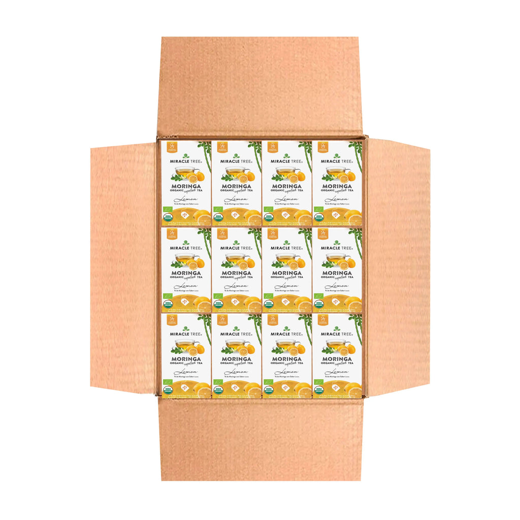 Organic Moringa Tea - Lemon - Caffeine-Free Herbal Tea