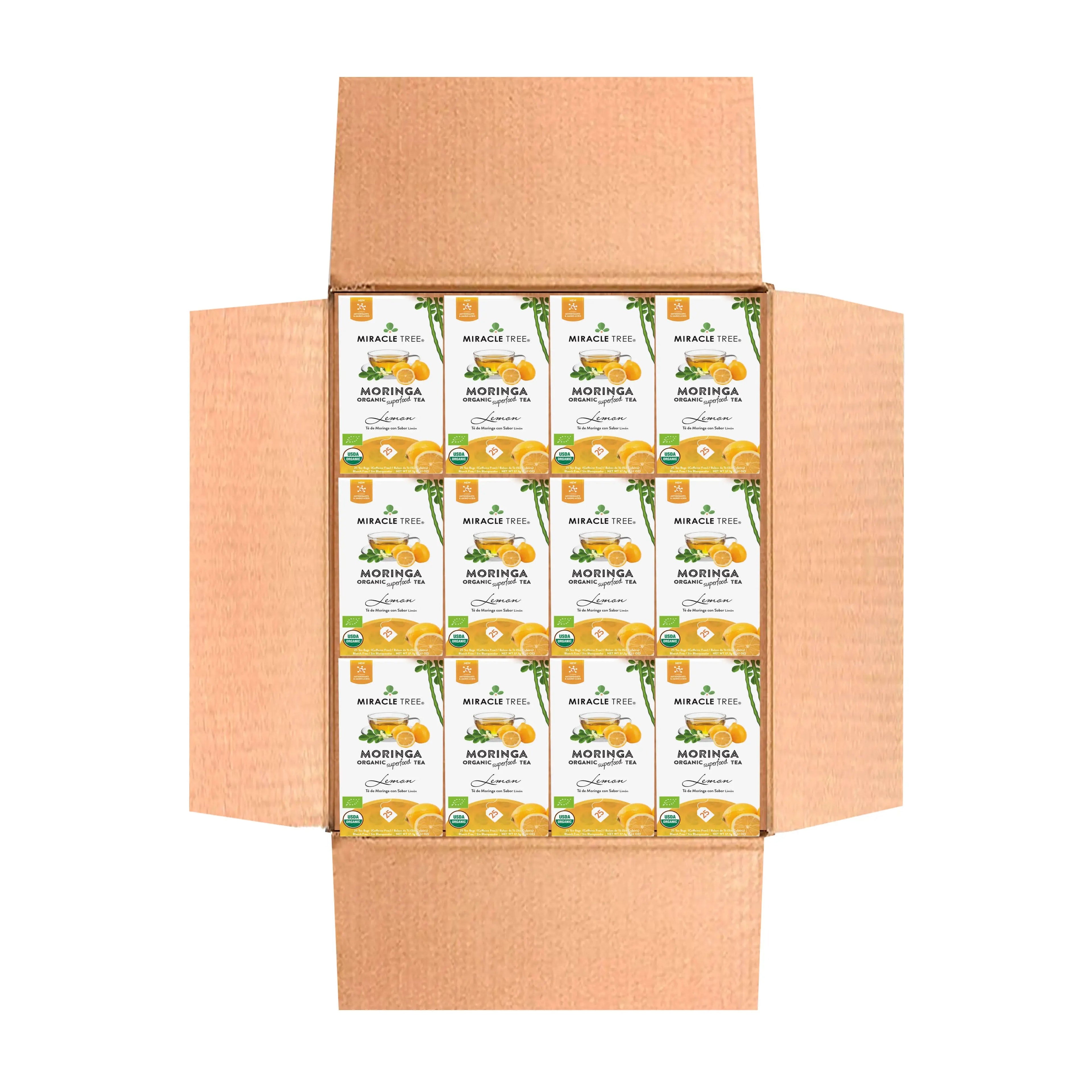 Organic Moringa Tea - Lemon - Caffeine-Free Herbal Tea
