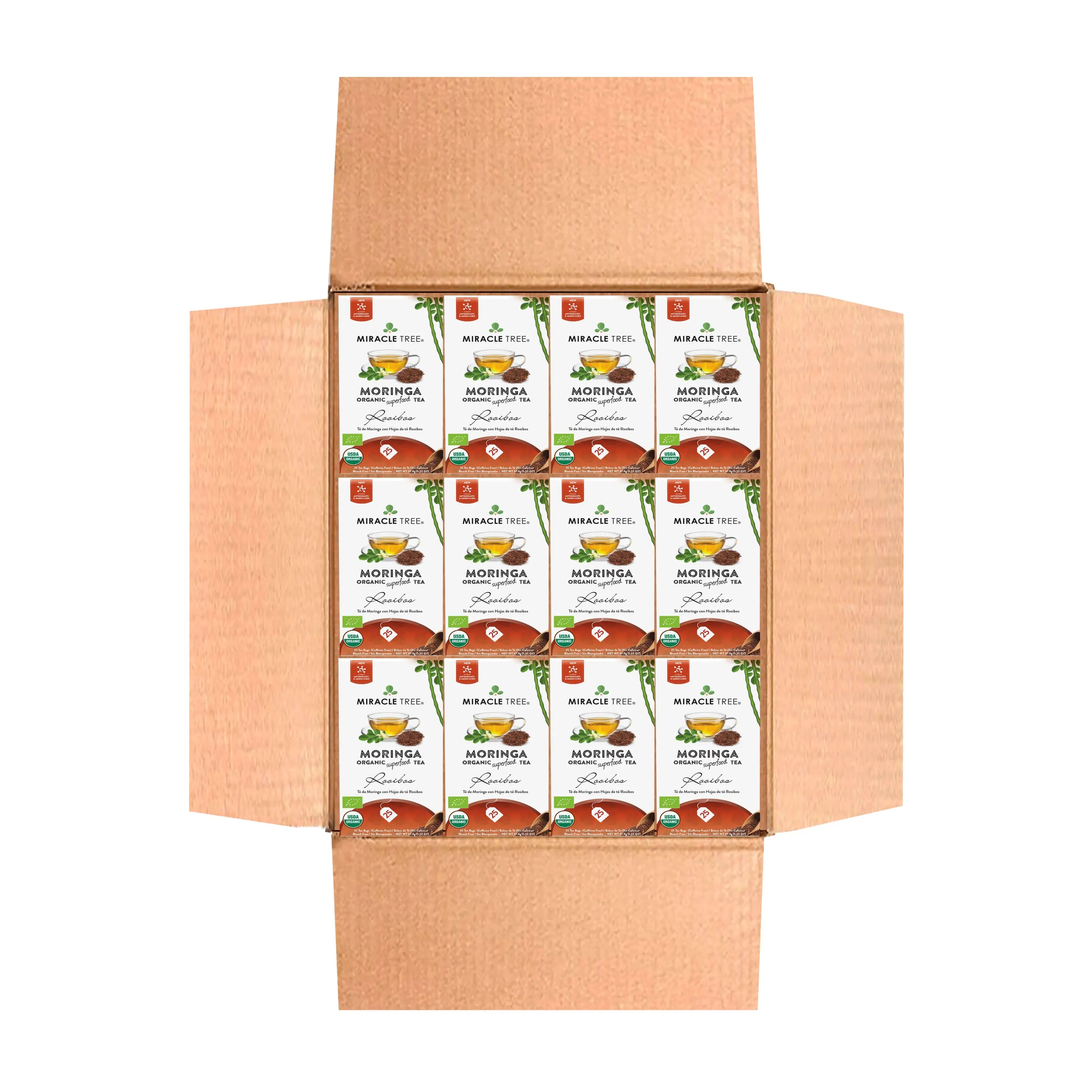 Organic Moringa Tea - Rooibos - Caffeine-Free Herbal Tea