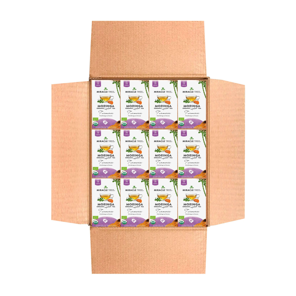 Organic Moringa Tea - Turmeric - Caffeine-Free Herbal Tea
