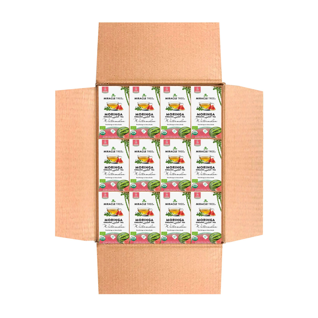 Organic Moringa Tea - Watermelon - Caffeine-Free Herbal Tea