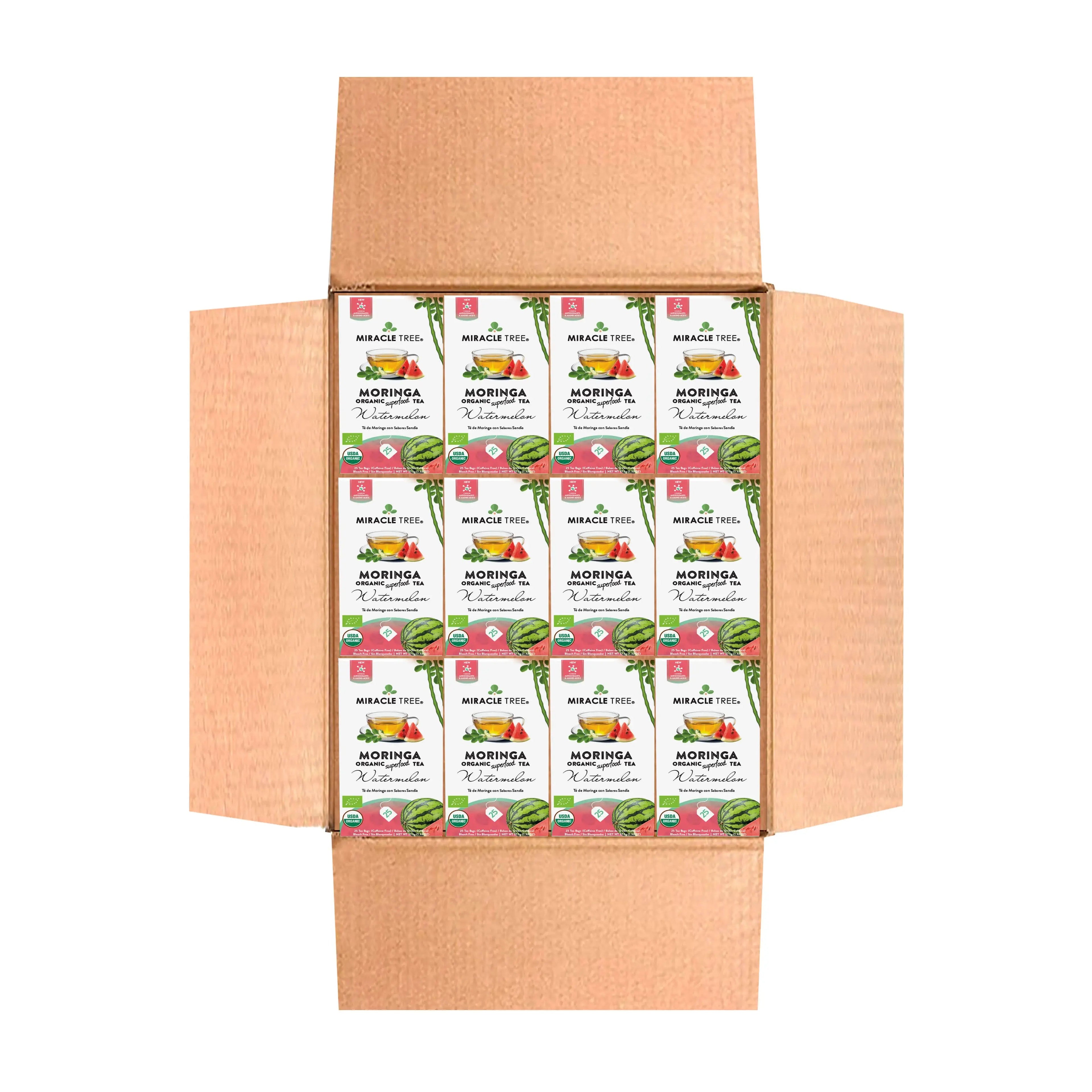 Organic Moringa Tea - Watermelon - Caffeine-Free Herbal Tea