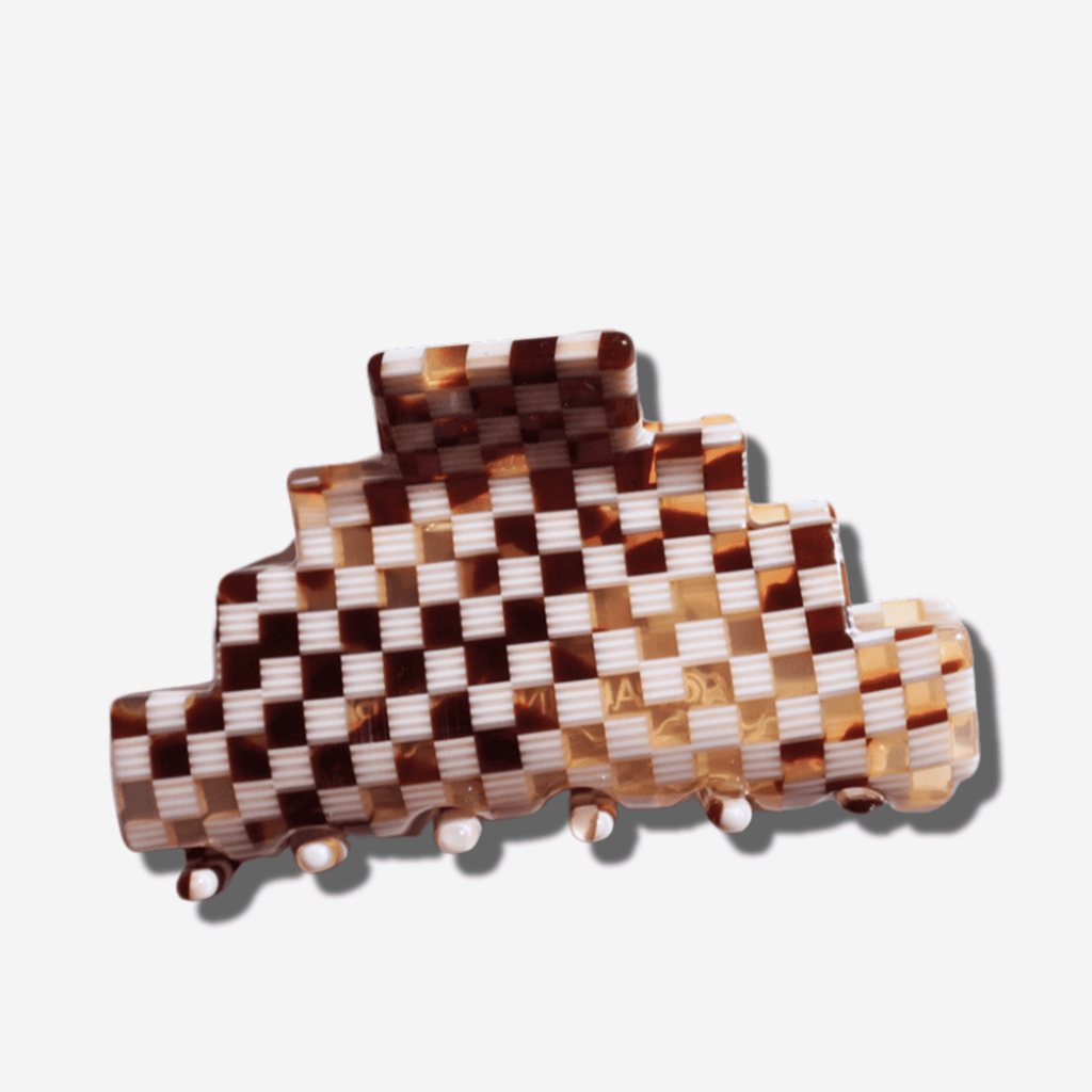 PYRAMID HAIR CLAW - IVORY