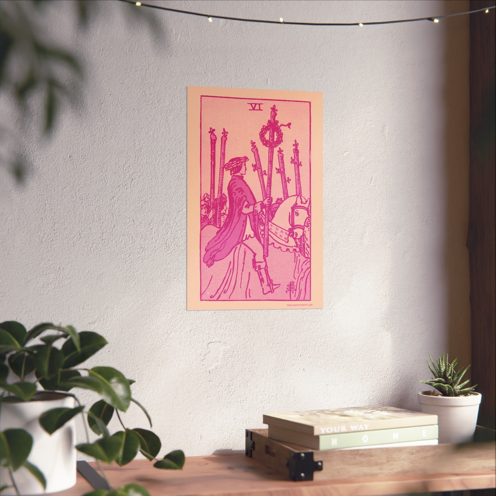 Six of Wands Tarot Card Poster by The Love Witch