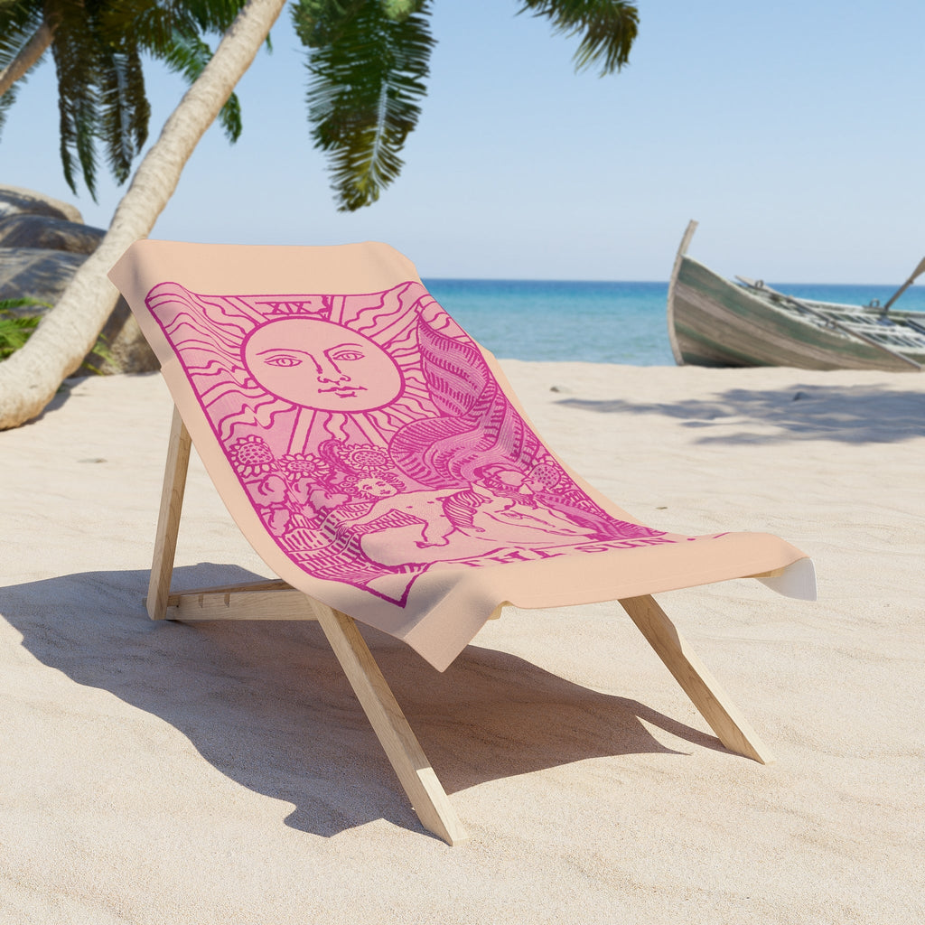 The Sun Tarot Beach Towel | Witchy Tarot Towel by The Love Witch