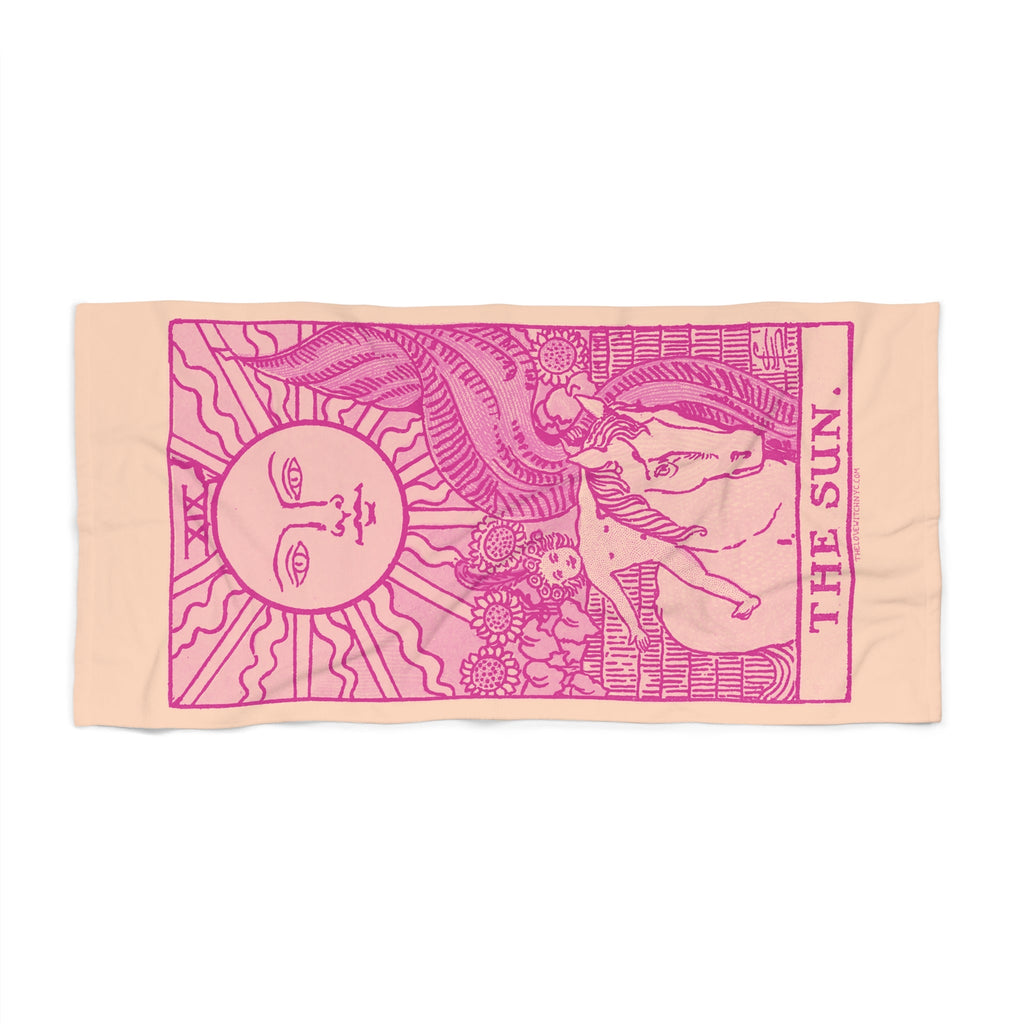 The Sun Tarot Beach Towel | Witchy Tarot Towel by The Love Witch