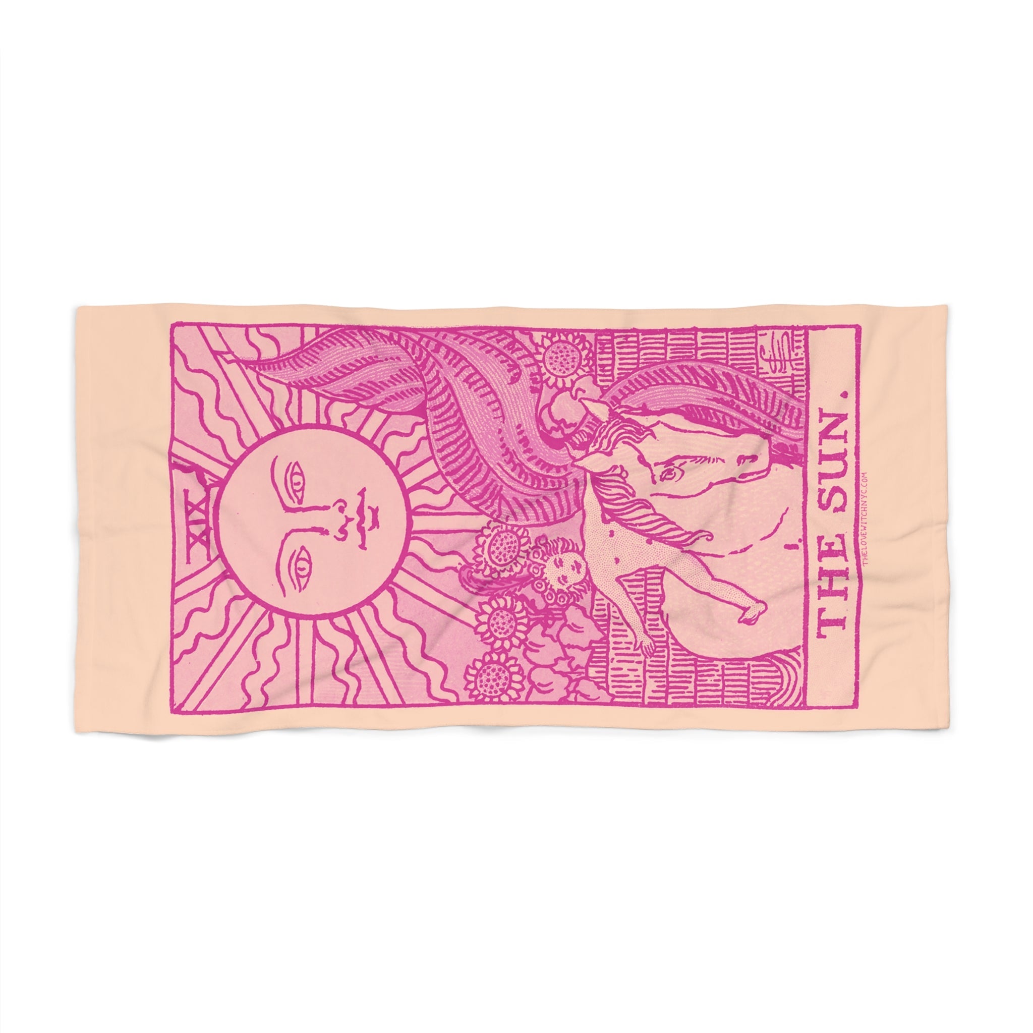 The Sun Tarot Beach Towel | Witchy Tarot Towel by The Love Witch