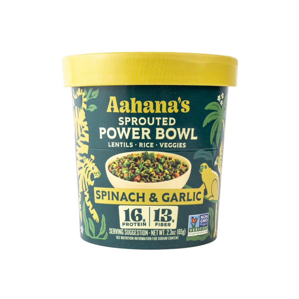 Spinach & Garlic -  Sprouted Power Bowl (6 Pack)