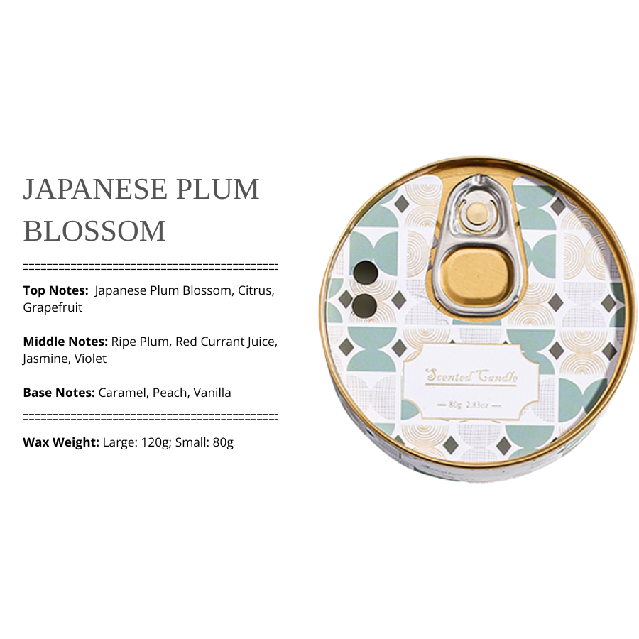 Vintage Canned Scented Candle, Handmade Soy Wax Candle with Light and Elegant Aroma, Clean and Low-Smoke Decorative Candle for Home Décor and Gift Giving