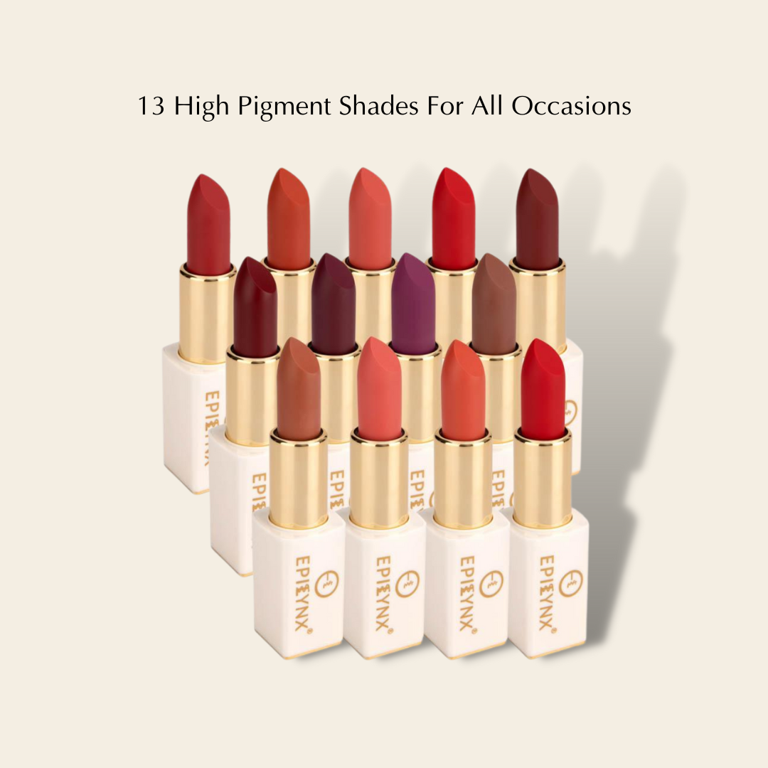 Gluten-Free Matte Lipstick – Nut-Free, Vegan, Hydrating & Long-Wear