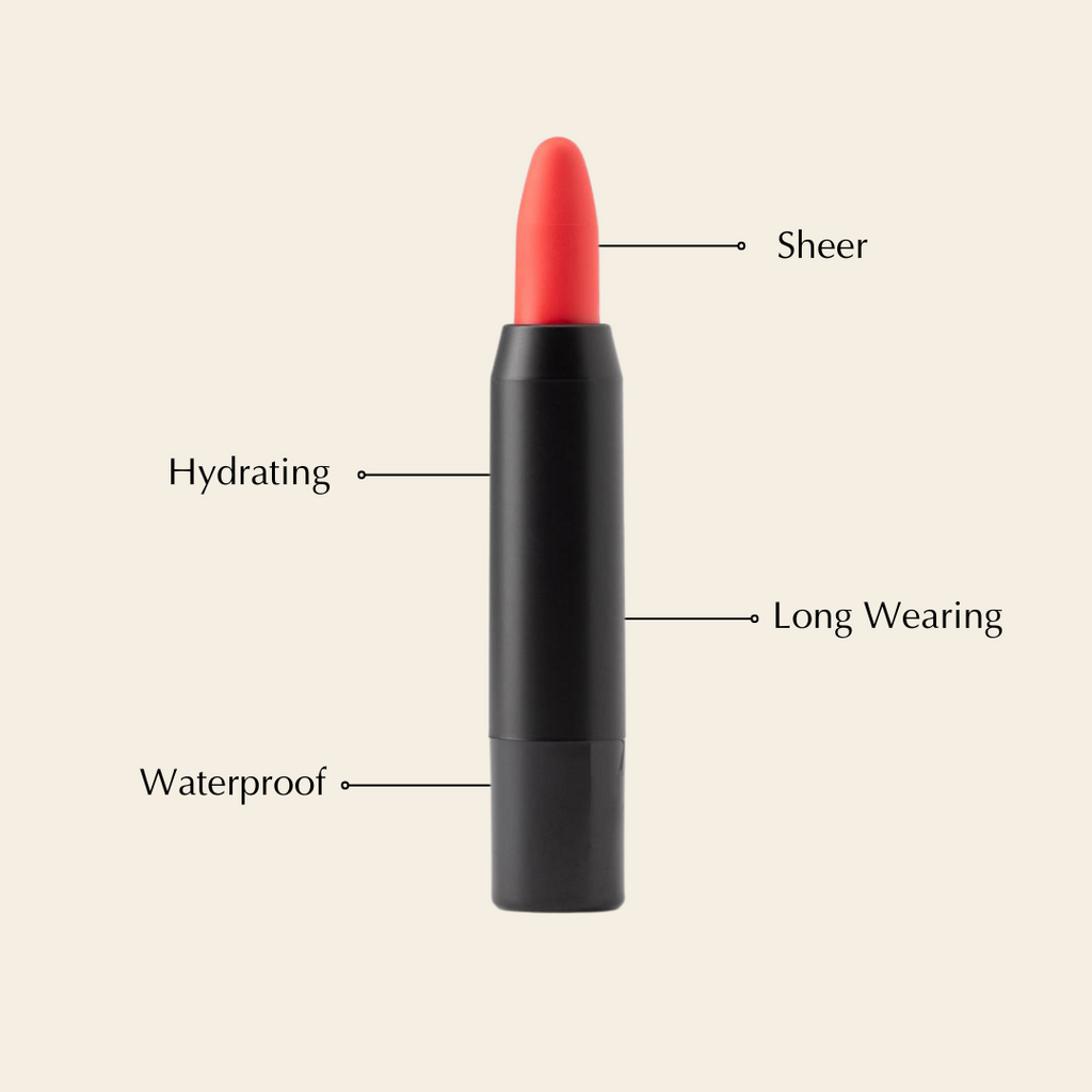 Gluten-Free Lip Crayon – Nut-Free, Vegan & Hydrating Buildable Lipstick Pencil