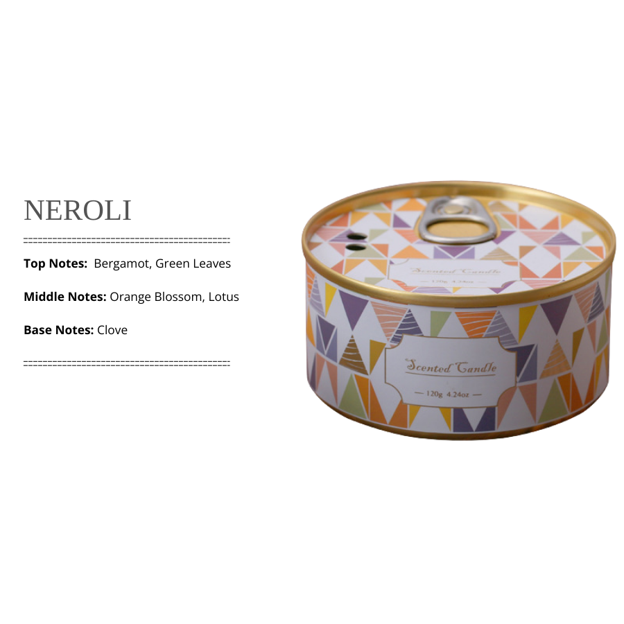 Vintage Canned Scented Candle, Handmade Soy Wax Candle with Light and Elegant Aroma, Clean and Low-Smoke Decorative Candle for Home Décor and Gift Giving