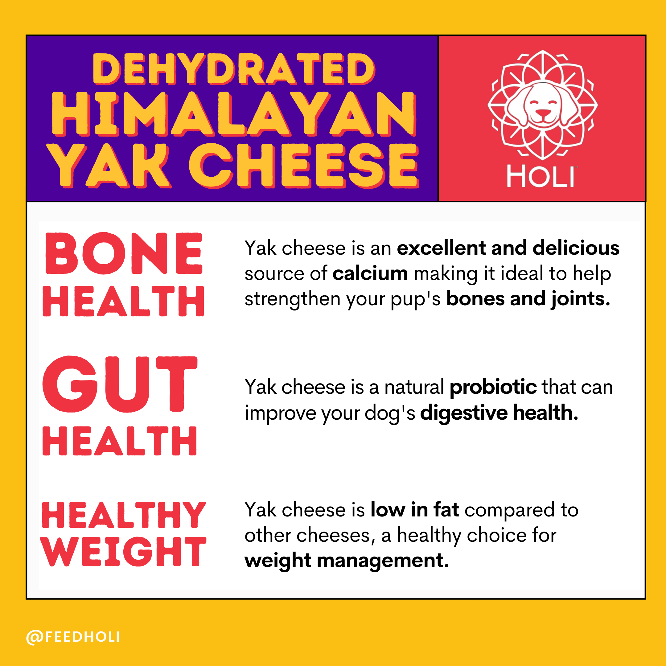 Dehydrated Himalayan Yak Cheese Dog Food Topper