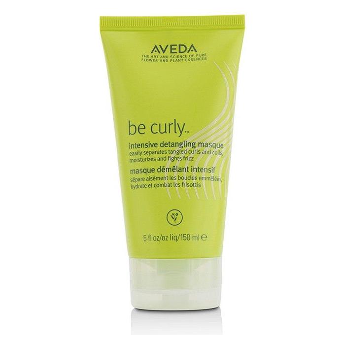 Aveda be curly Intensive detangling masque tube on a white background