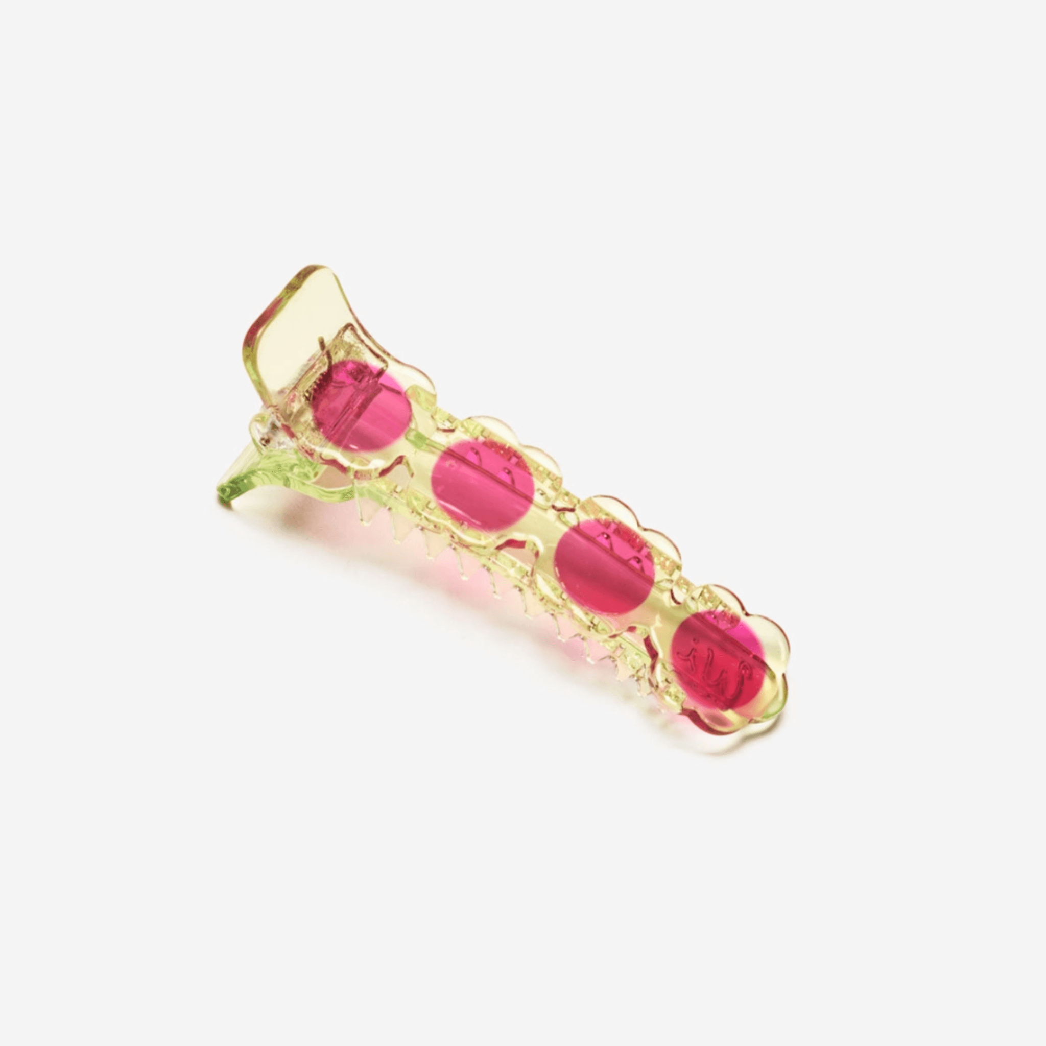 WATERMELON RADISH ALLIGATOR HAIR CLIP
