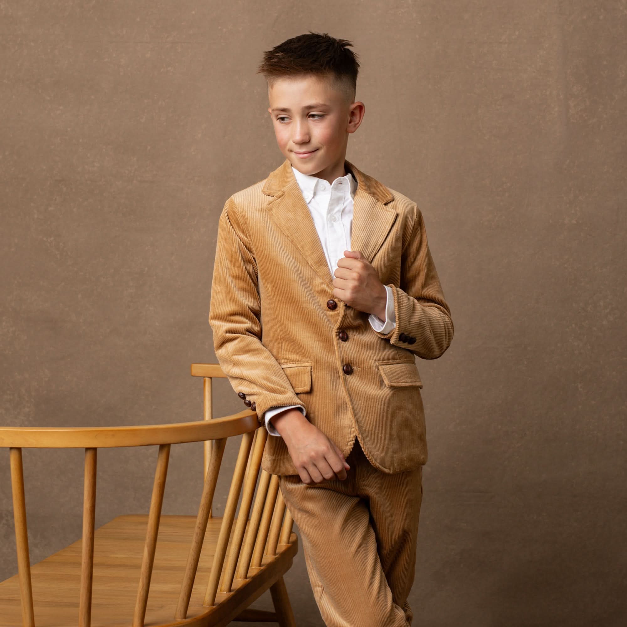 Organic Corduroy Blazer with Elbow Patches - Baby