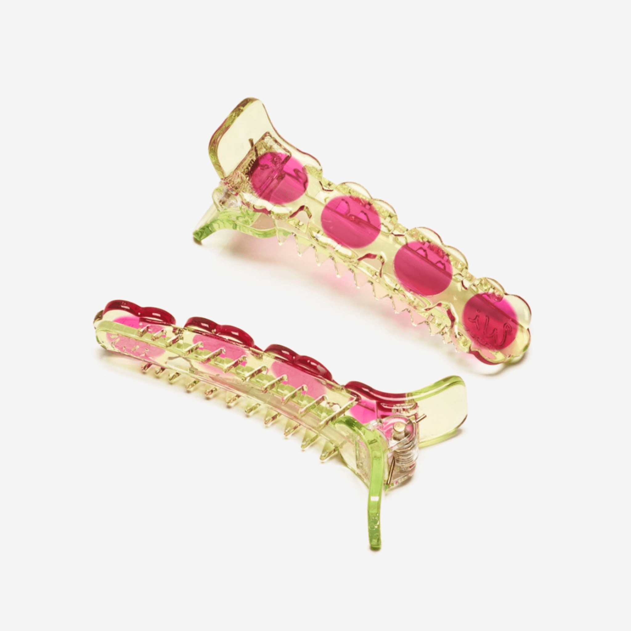 WATERMELON RADISH ALLIGATOR HAIR CLIP