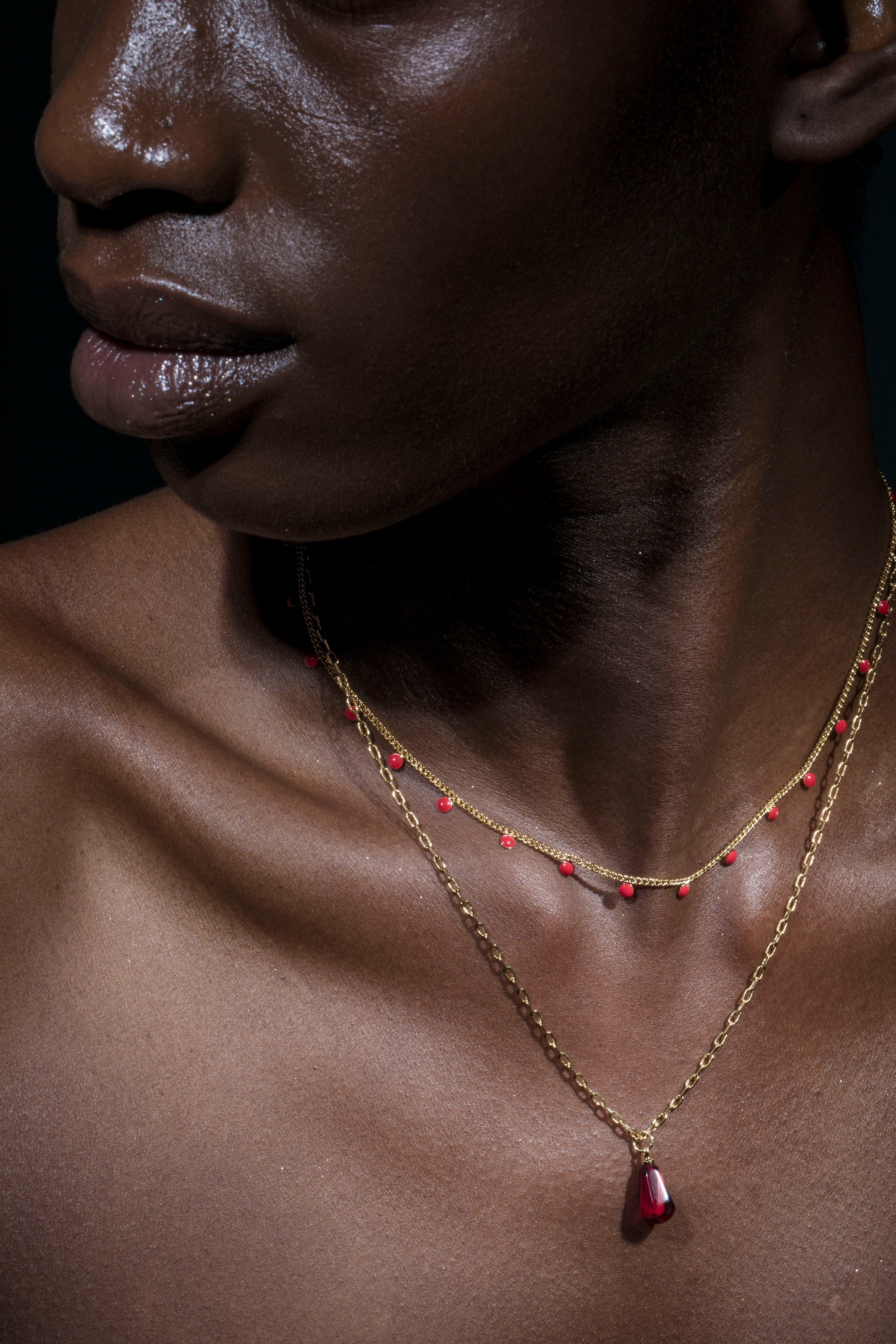 Seed of Life Necklace Set – Pomegranate Seed