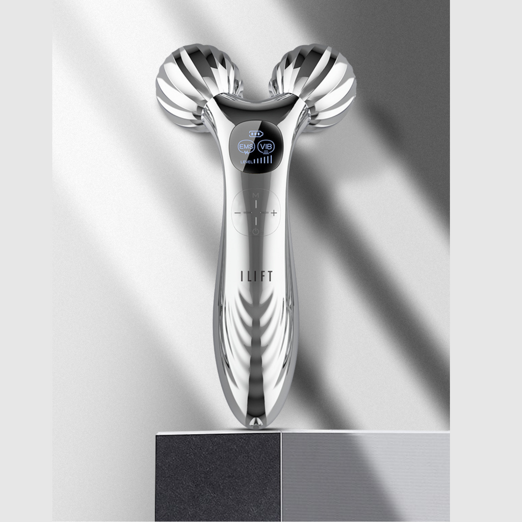 EMS + Vibrating 360 Roller Duel Tightening Face Lift Device