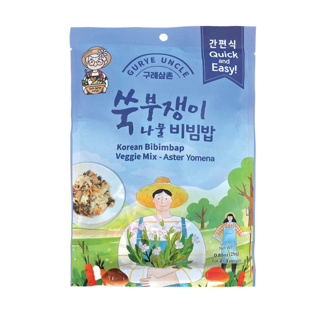 Korean Bibimbap Veggie Mix Aster Yomena (30g, 1.05 oz)