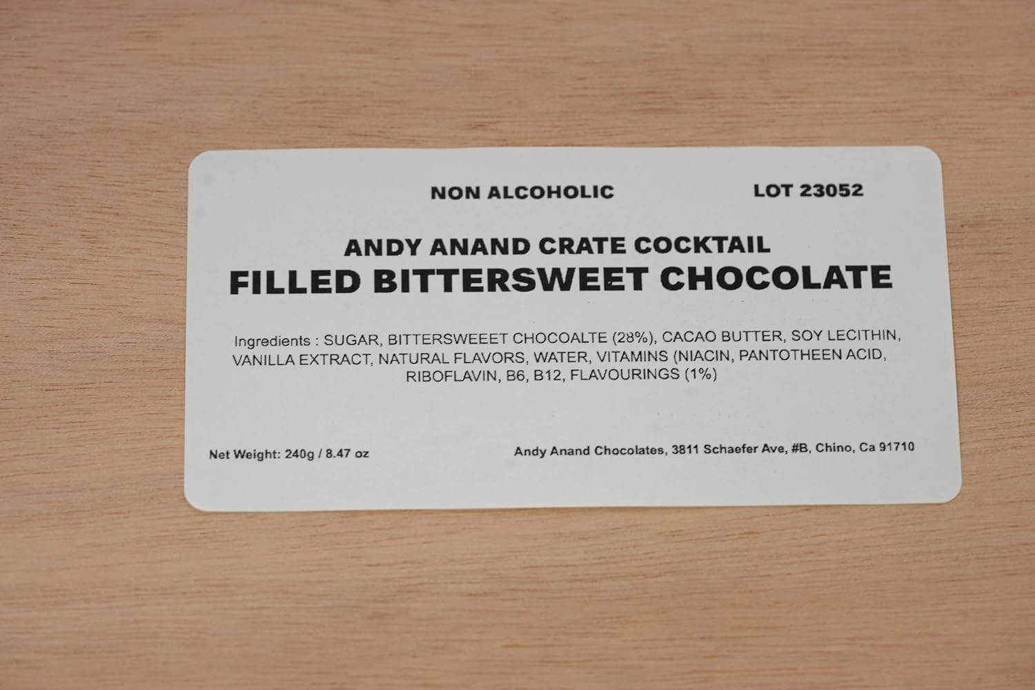 Andy Anand European Cocktail Flavored Dark Chocolate Bottles – 18 Pc Vegan 60% Cocoa (Mojito, Limoncello, Gin Tonic), 11.5 Oz Gift Box