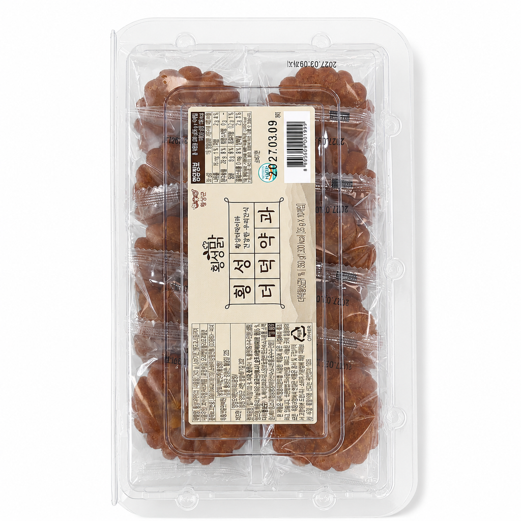 [Hoengseong] Deodeok Yakgwa (Traditional Korean Honey Cookie)(350g, 12.35oz)