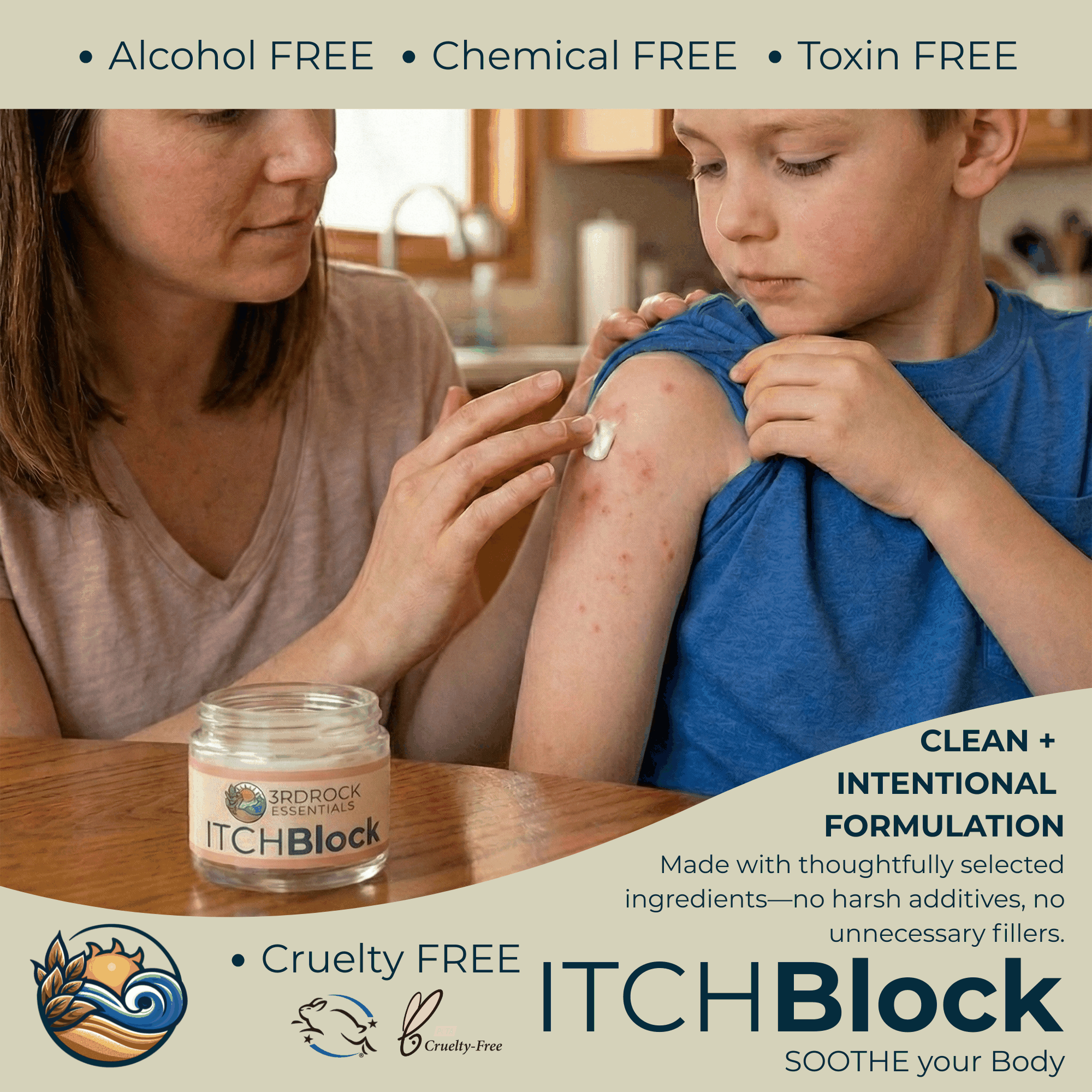 ITCHBlock™ All Natural Itch Relief Cream