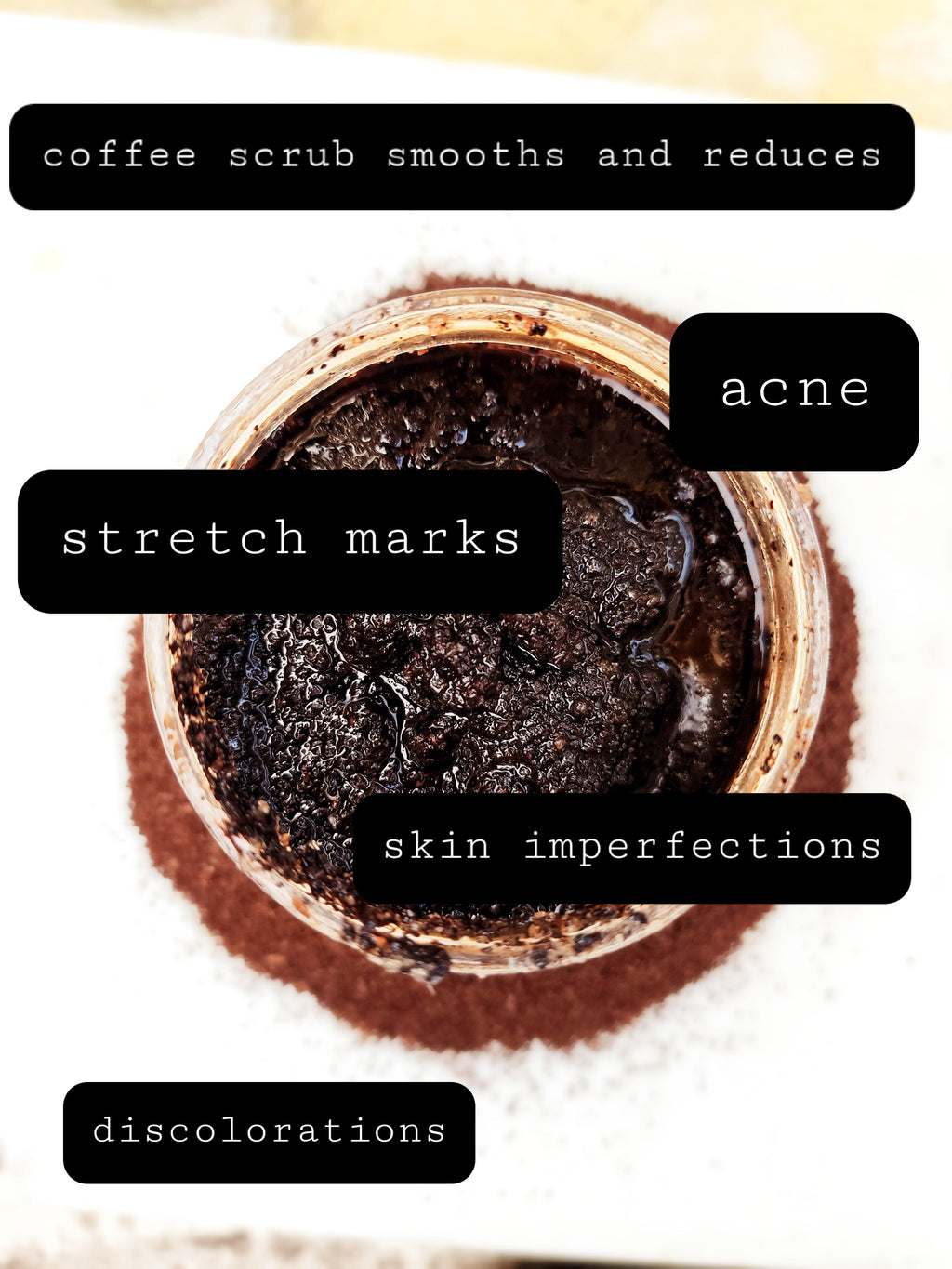Coffee Scrub Anti-Cellulite Polish for Booty and Thigh