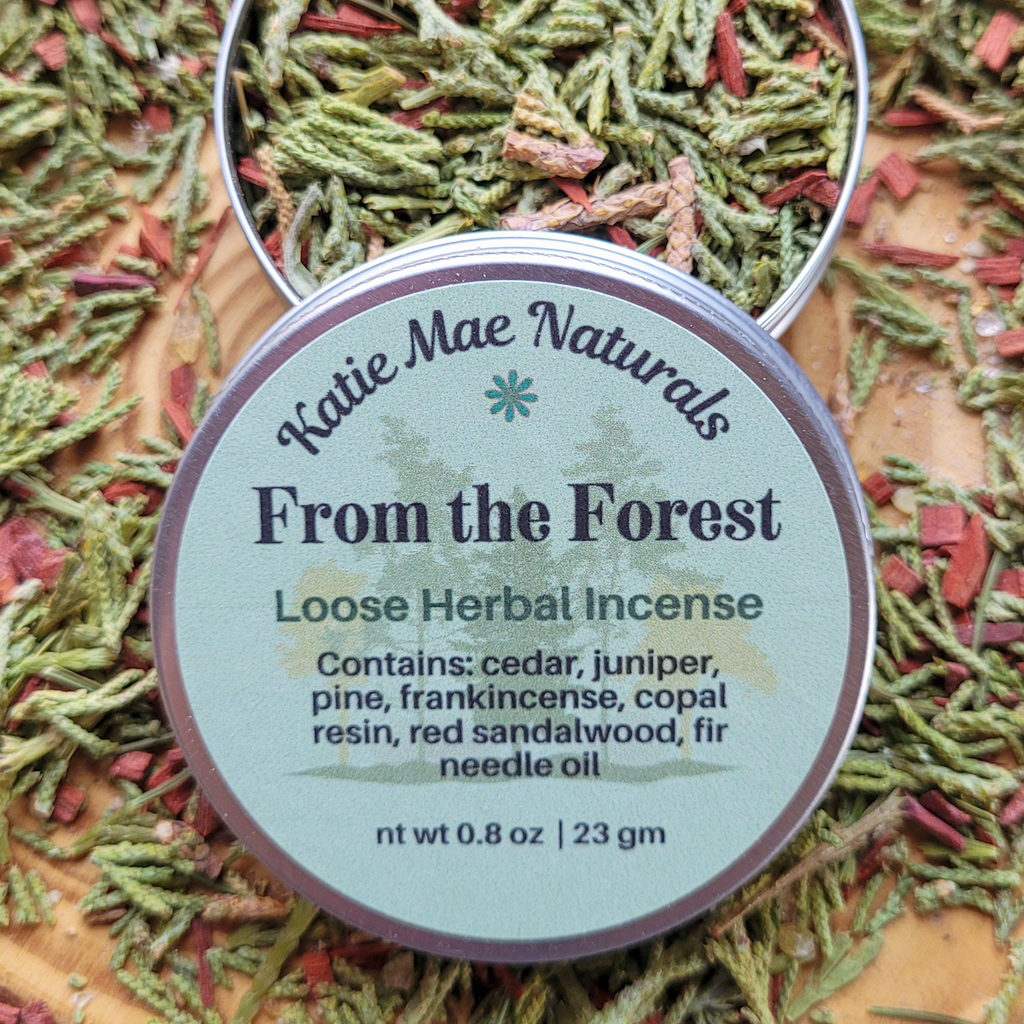 From the Forest Herbal Incense – Cedar Pine Frankincense Blend for Grounding, Meditation & Woodland Rituals