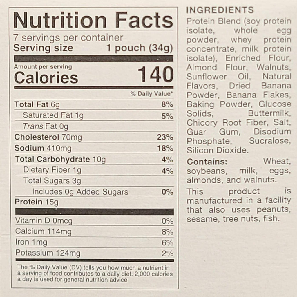 Banana Nut Cake Flavored Cake Mix - Protidiet