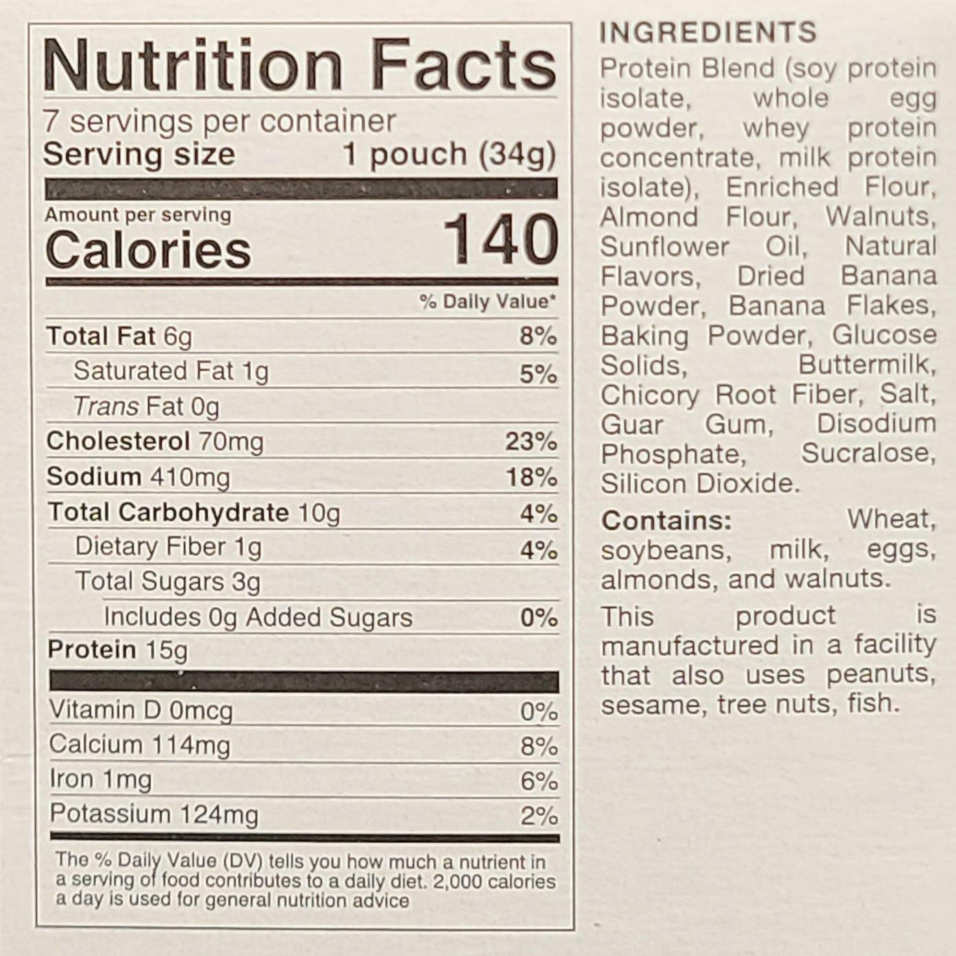 Banana Nut Cake Flavored Cake Mix - Protidiet