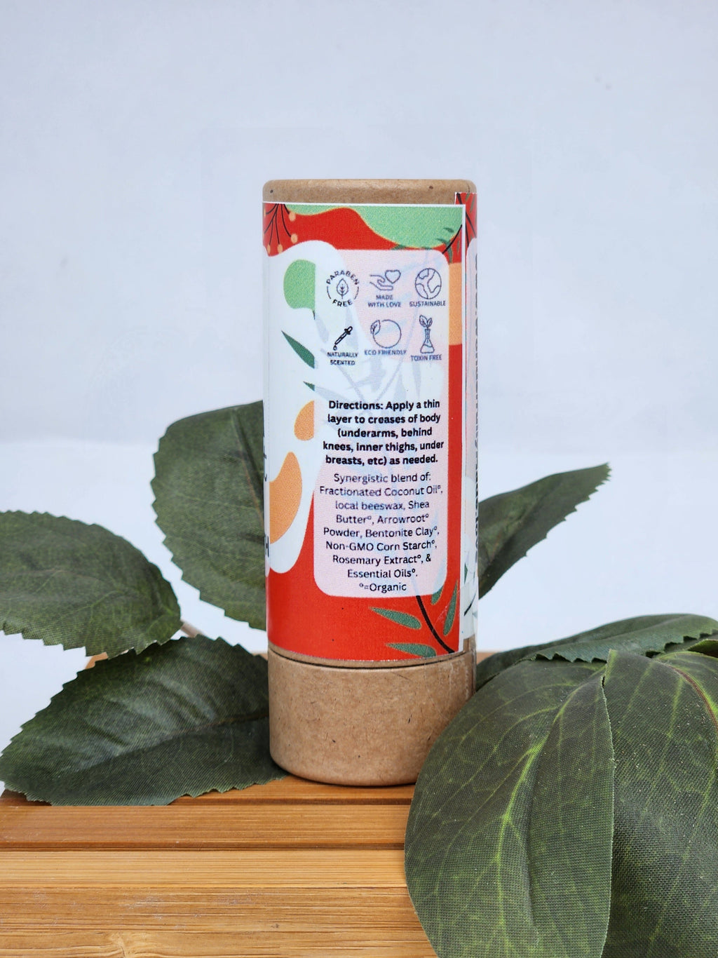 Natural Deodorant | Aluminum Free |Eco-Friendly Tube | All day protection | Odor Neutralizing | Safe for Sensitive Skin | All-Natural | Organic