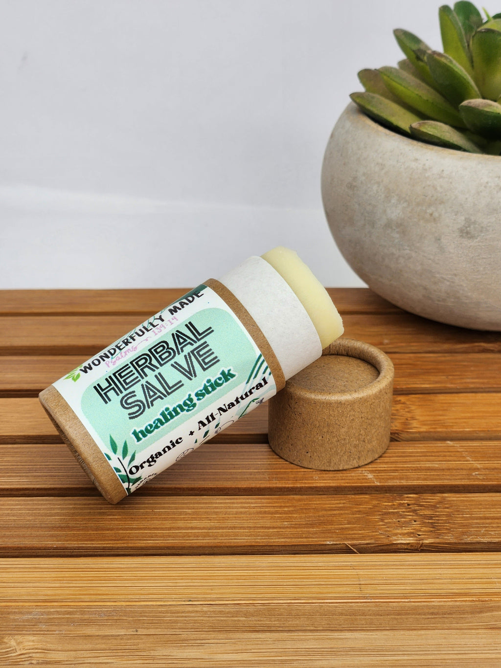 Herbal Healing Stick | Natural Remedy Salve | Organic Eczema Salve | Chapped Lip Relief | Large Chapstick | Scar Remover | Travel Size Tube