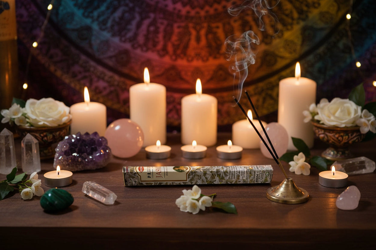 Hem Hexagon Precious Jasmine Incense Sticks for Tranquil Aromatherapy