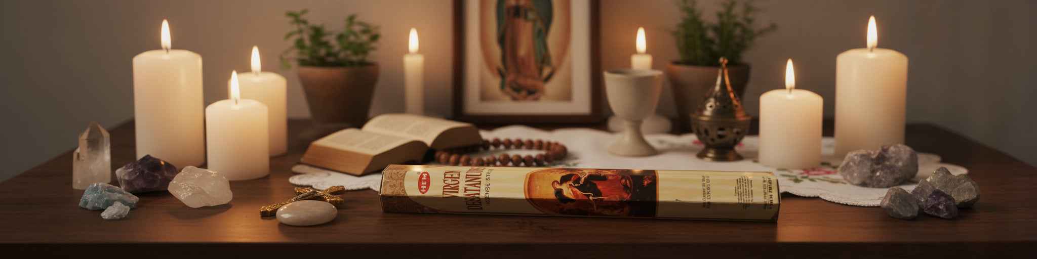 Hem Hexagon Virgen Desatanudos Incense Sticks